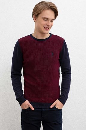 پلیور زرشکی مردانه ساده U.S. Polo Assn. - کد 32976947