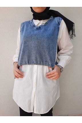 تونیک حجاب سفید زنانه بافتنی OFF-FALLCOLLECTION - کد 96488019