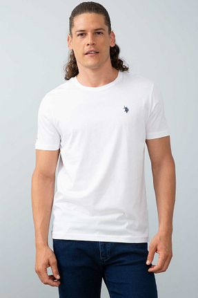 تیشرت سفید مردانه رگولار U.S. Polo Assn. - کد 35593420