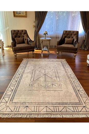 فرش طوسی قابل شستشو SARAZ HALI - کد 69877518