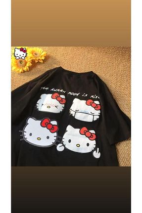 تیشرت مشکی زنانه اورسایز Hunors Sportswear & Company - کد 744899245