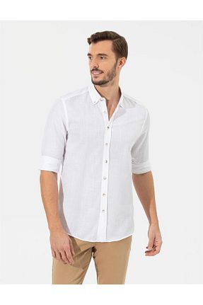 پیراهن سفید مردانه اسلیم فیت Pierre Cardin - کد 744729565