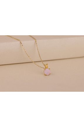 گردنبند نقره صورتی زنانه 925 عیار Akgül Silver - کد 745144495