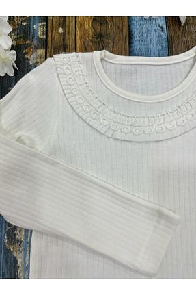 بادی سفید بچه گانه یقه دوچرخه Esterella - کد 745166839