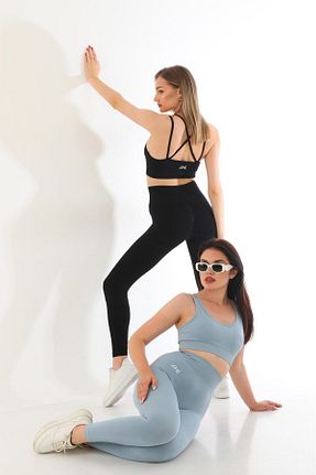 ست بالاتنه و پائین تنه مشکی زنانه بافتنی dml collection - کد 732259381