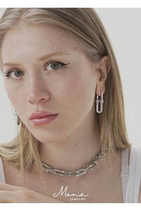 گوشواره جواهر زیرکن MONA JEWELRY - کد 699932246
