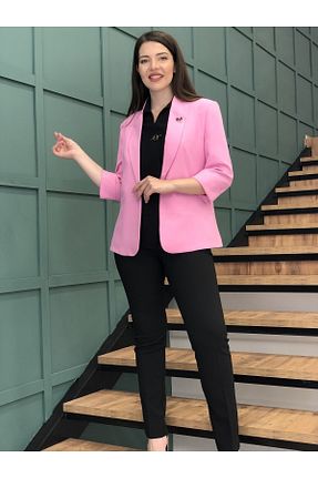 کت صورتی زنانه Blazer Ayhan - کد 745604396