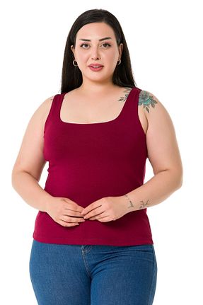 بادی سایز بزرگ زرشکی زنانه سایز بزرگ DISENTIS MODEST - کد 745775720