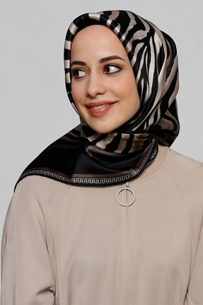 روسری سفید کرپ ساتن ابریشم Armine - کد 68388295