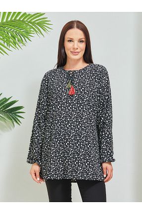 تونیک حجاب مشکی زنانه مخلوط ویسکون Genel Markalar - کد 745948185