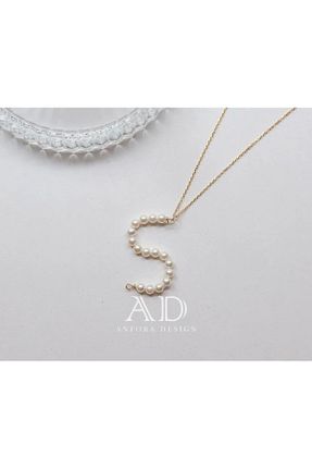 گردنبند نقره طلائی زنانه 925 عیار AnforaDesing - کد 745979817