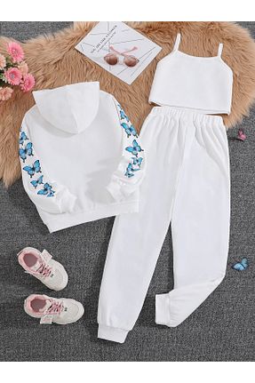 ست گرمکن سفید بچه گانه %100 پنبه Keywest - کد 746003555