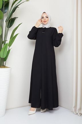 کلاه و ابایا مشکی زنانه بافتنی SARİAL GİYİM - کد 732081486