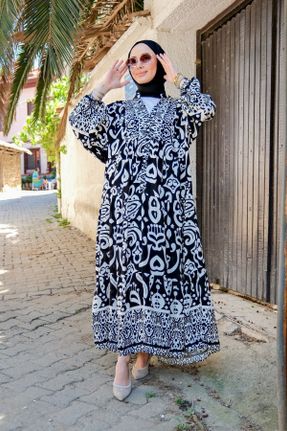 لباس مشکی زنانه رگولار بافتنی ویسکون کد 745944564