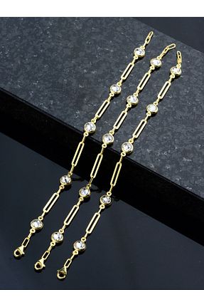 دستبند نقره طلائی زنانه 925 عیار BUKA JEWELLERY - کد 744830268