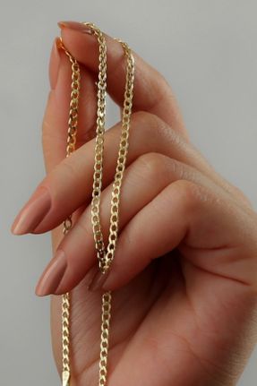 گردنبند نقره طلائی زنانه کد 444280084