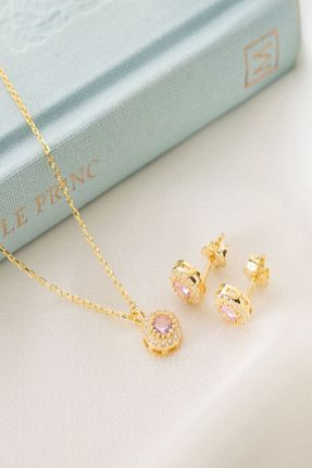 گردنبند نقره طلائی زنانه 925 عیار Silvano Jewelry - کد 444299928