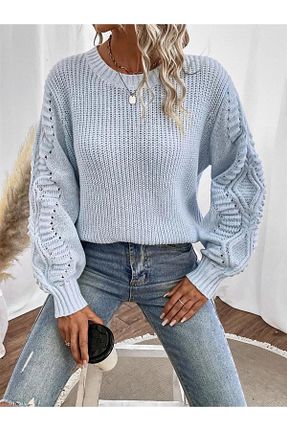 پلیور آبی زنانه ساده ADA - کد 745215996