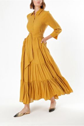 لباس زرد زنانه بافتنی کد 745393932