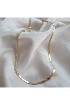 گردنبند نقره طلائی زنانه کد 458303729