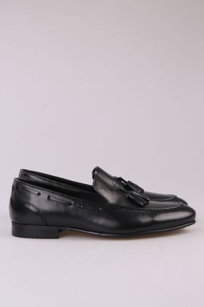کفش کلاسیک مشکی مردانه چرم طبیعی پاشنه نازک کد 260144992