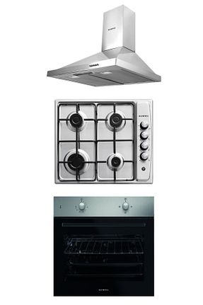 ست هود و اجاق گاز سفید گارانتی نمایندگی رسمی KUMTEL - کد 95626816