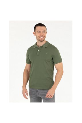 تیشرت خاکی مردانه یقه پولو Pierre Cardin - کد 745785918