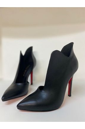 بوت / نیم بوت مشکی زنانه چرم مصنوعی Num40S - کد 746137090