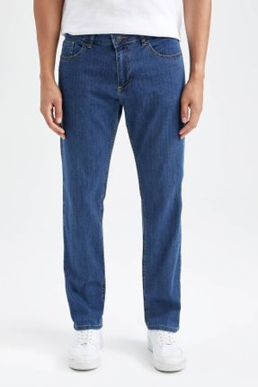 شلوار جین آبی مردانه پاچه لوله ای کد 322115079