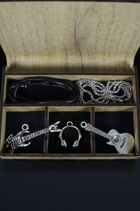 گردنبند جواهر زنانه روکش نقره Dukkanka - کد 746405564