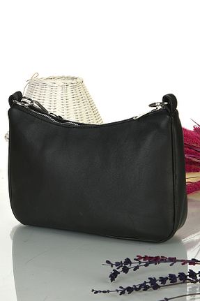 کیف دوشی مشکی زنانه چرم خالص fubileather - کد 746413434