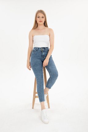 شلوار جین آبی زنانه پاچه تنگ Jeany Jeans - کد 744039254