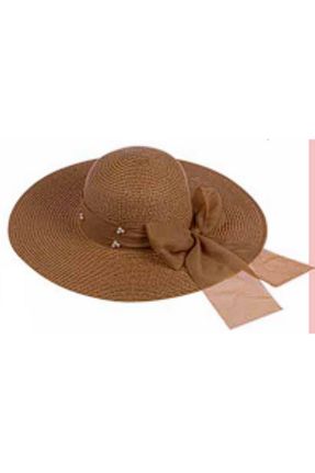 کلاه قهوه ای زنانه حصیر Hat Factory - کد 746620710