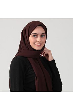 روسری قهوه ای پلی استر ipekistanbul - کد 746624418