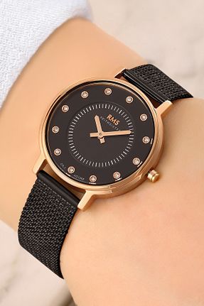 ساعت مچی مشکی زنانه 31-35 میلی متر Romanson - کد 746723689