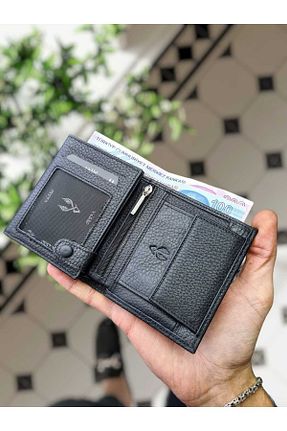 کیف پول طوسی زنانه سایز متوسط Visso leather - کد 48474527