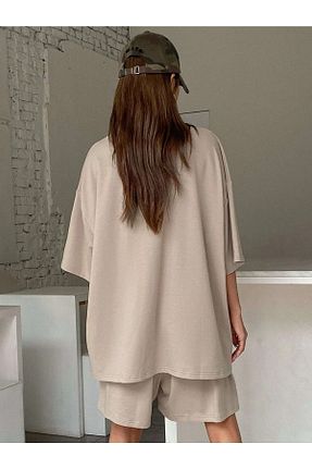 ست گرمکن قهوه ای زنانه پنبه ای PALPİTO - کد 747399794