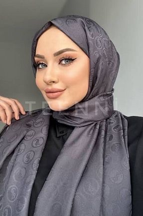 شال طوسی زنانه ابریشم TEENNİ - کد 746255016
