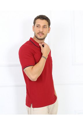 پولوشرت زرشکی مردانه پنبه ای Genel Markalar - کد 746303637
