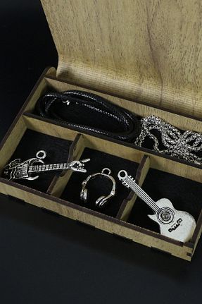 گردنبند جواهر زنانه روکش نقره Dukkanka - کد 746405564