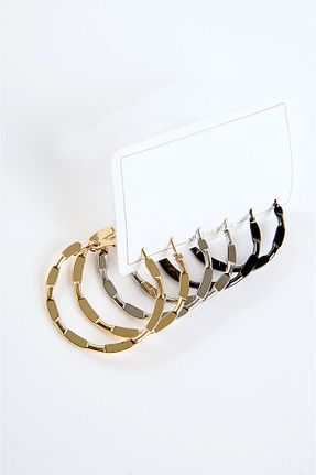 گوشواره جواهر رنگی پوشش زاماک EUROMODA - کد 746616247