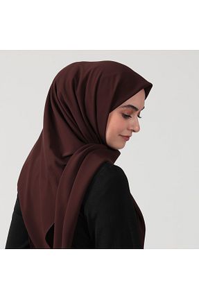 روسری قهوه ای پلی استر ipekistanbul - کد 746624418