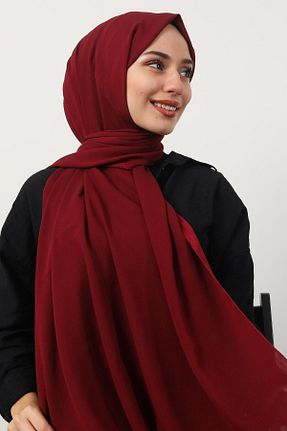 دستمال گردن زرشکی زنانه giz astore - کد 746707718