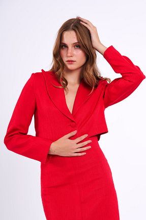 کت قرمز زنانه رگولار Swass - کد 746724377