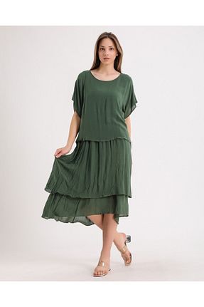 لباس خاکی زنانه بافتنی ZTO - کد 746437302