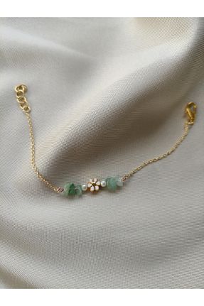 دستبند جواهر سبز زنانه سنگ طبیعی DOĞA ART STORE - کد 286582634