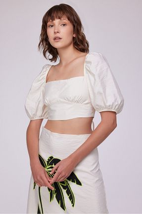بلوز بژ زنانه ساده Berr-ın - کد 746490810
