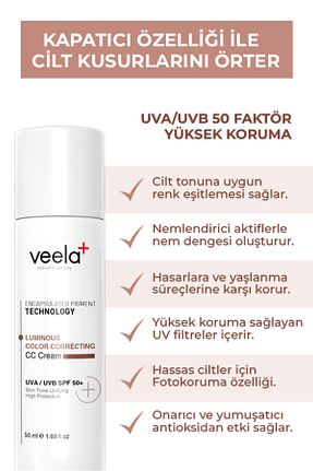 کرم ضد آفتاب صورت SPF 50 + VEELA - کد 378476621