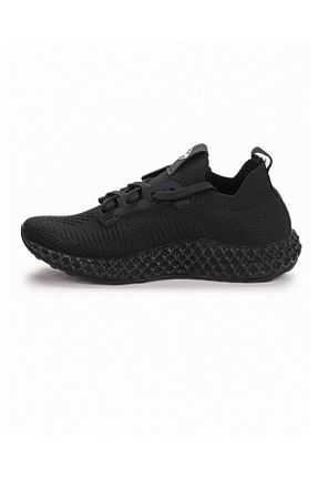کفش اسنیکر مشکی زنانه بند دار Dunlop - کد 746925258