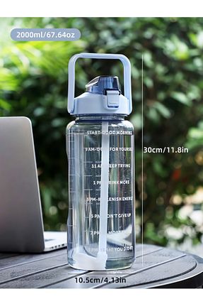 قمقمه ورزشی آبی پلاستیک NumuneMarket - کد 744162051